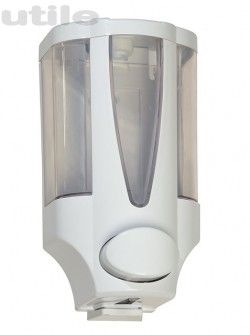 Saboneteira Design Viper Branca com Reservatório de 500 ml